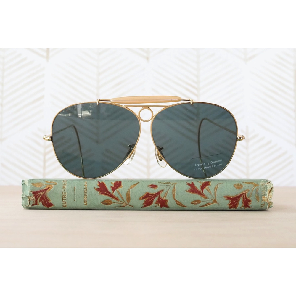 Vintage 1980s Aviator Sunglasses Hipster Pilot Classic Grandpacore Outdoor
